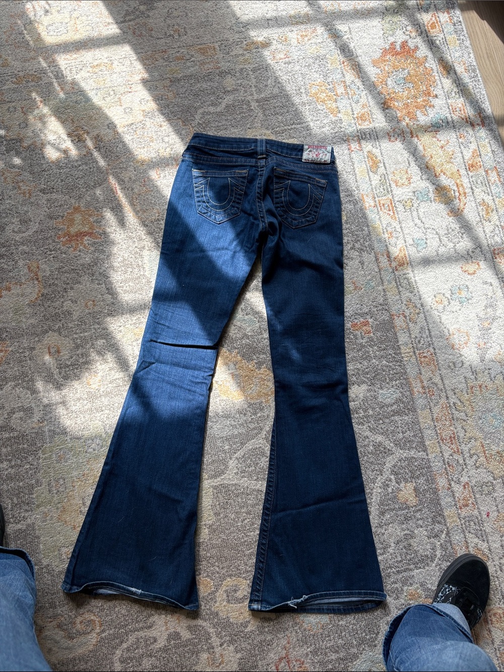 True Religion low-rise Dark Blue Flare Jeans 26 x 34